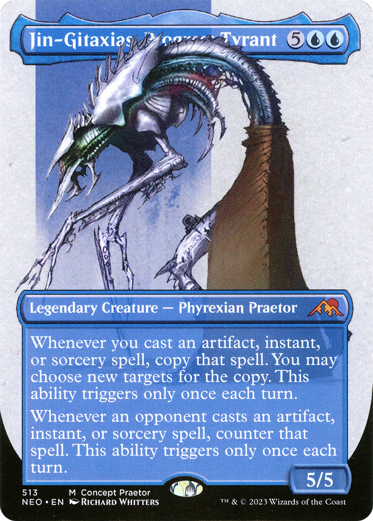 Jin-Gitaxias, Progress Tyrant (Borderless Concept Praetors) [Phyrexia: All Will Be One] | Exor Games Dartmouth