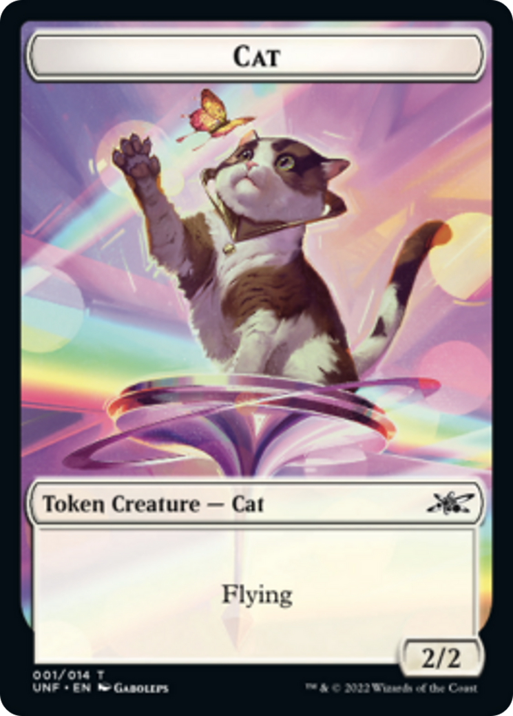 Cat // Storm Crow Double-sided Token [Unfinity Tokens] | Exor Games Dartmouth