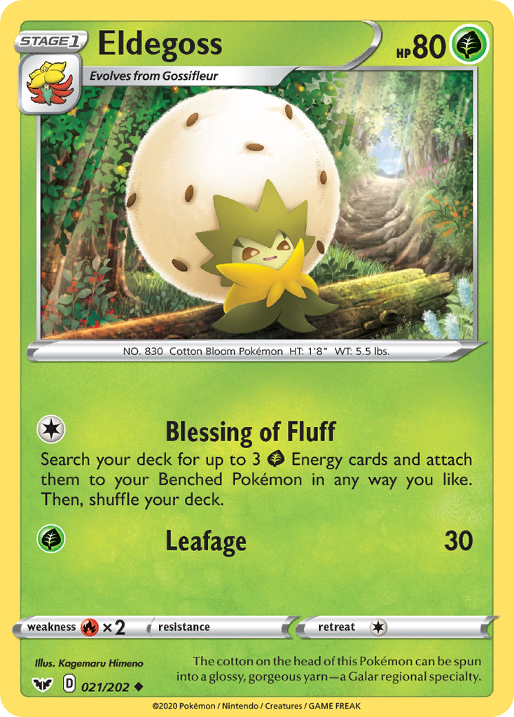 Eldegoss (021/202) [Sword & Shield: Base Set] | Exor Games Dartmouth