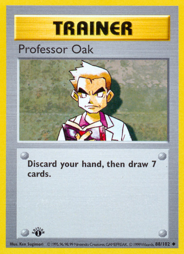 Professor Oak (88/102) (Shadowless) [Base Set 1st Edition] | Exor Games Dartmouth