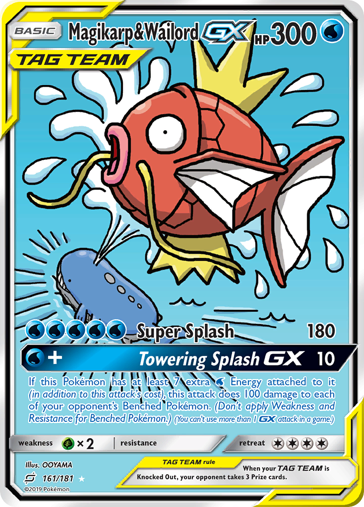 Magikarp & Wailord GX (161/181) [Sun & Moon: Team Up] | Exor Games Dartmouth