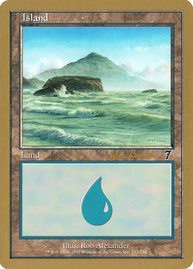 Island (ab333) (Alex Borteh) [World Championship Decks 2001] | Exor Games Dartmouth