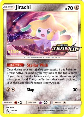 Jirachi (SM161) (Staff) [Sun & Moon: Black Star Promos] | Exor Games Dartmouth