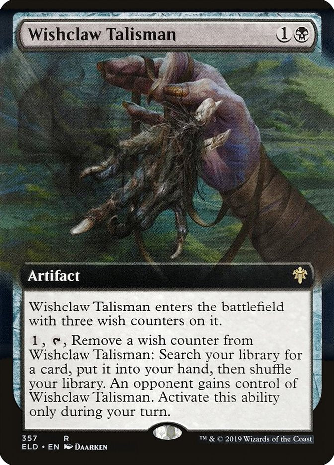 Wishclaw Talisman (Extended Art) [Throne of Eldraine] | Exor Games Dartmouth