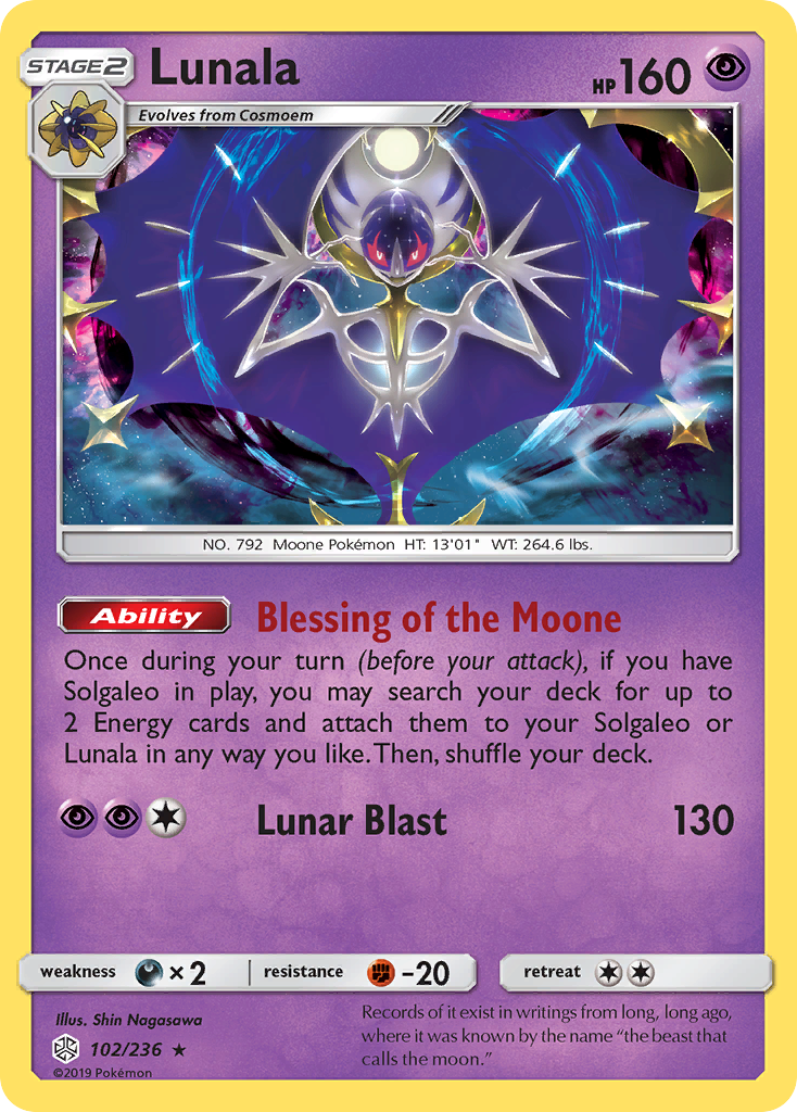 Lunala (102/236) [Sun & Moon: Cosmic Eclipse] | Exor Games Dartmouth