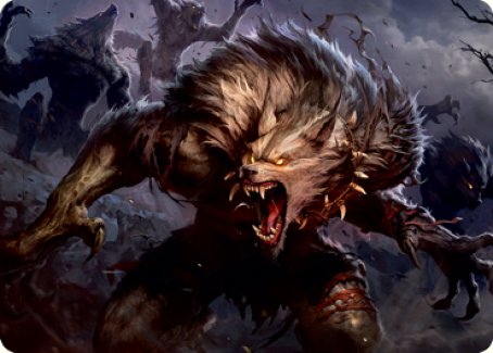 Village Reavers Art Card [Innistrad: Midnight Hunt Art Series] | Exor Games Dartmouth