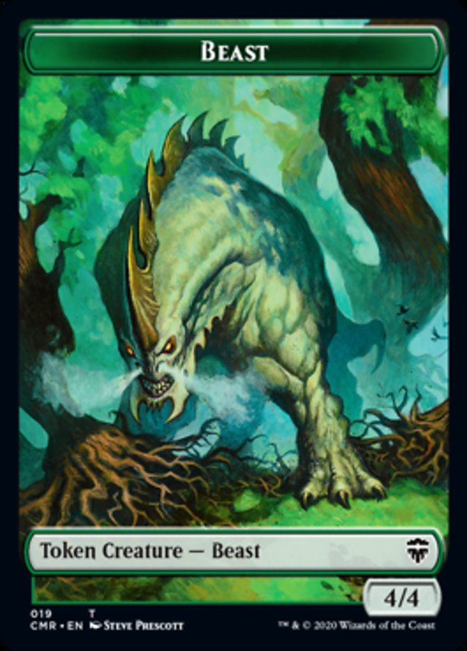 Beast (19) // Elephant Token [Commander Legends Tokens] | Exor Games Dartmouth