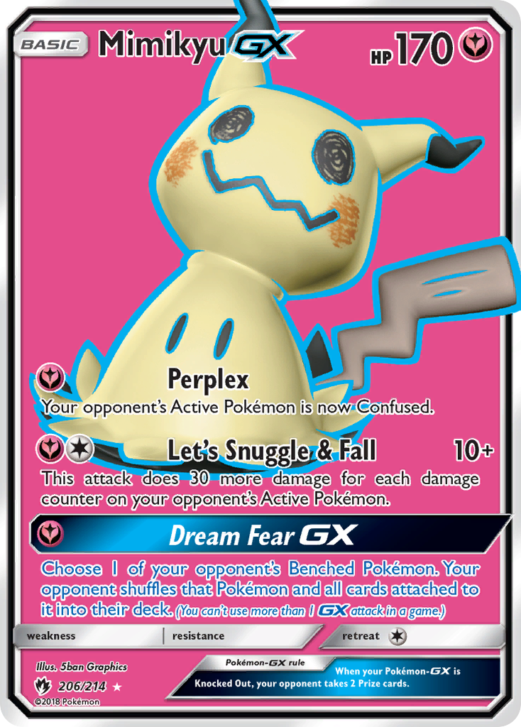 Mimikyu GX (206/214) [Sun & Moon: Lost Thunder] | Exor Games Dartmouth