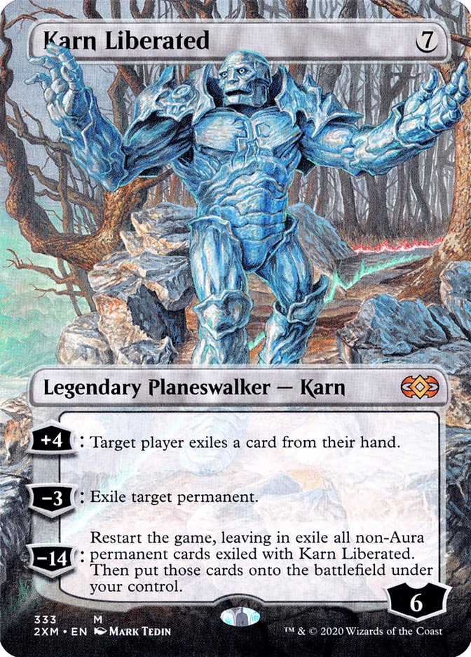 Karn Liberated (Borderless) [Double Masters] | Exor Games Dartmouth