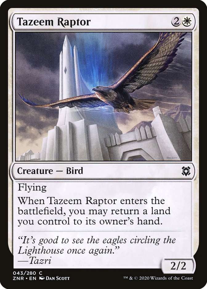 Tazeem Raptor [Zendikar Rising] | Exor Games Dartmouth