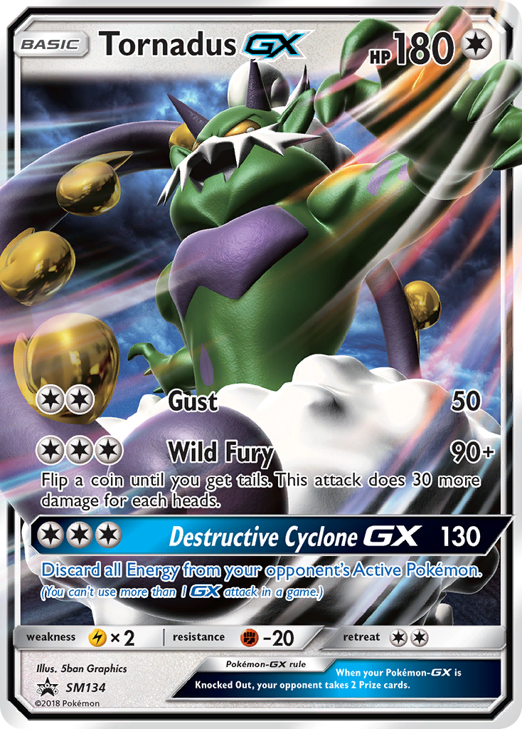 Tornadus GX (SM134) [Sun & Moon: Black Star Promos] | Exor Games Dartmouth