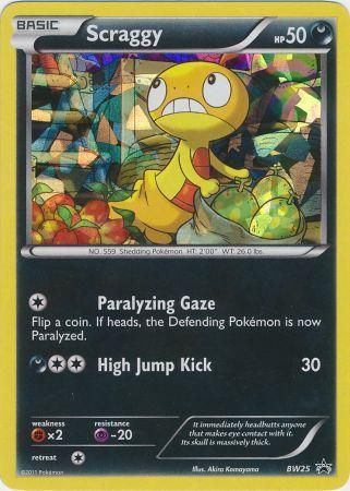 Scraggy (BW25) (Cracked Ice Holo) [Black & White: Black Star Promos] | Exor Games Dartmouth