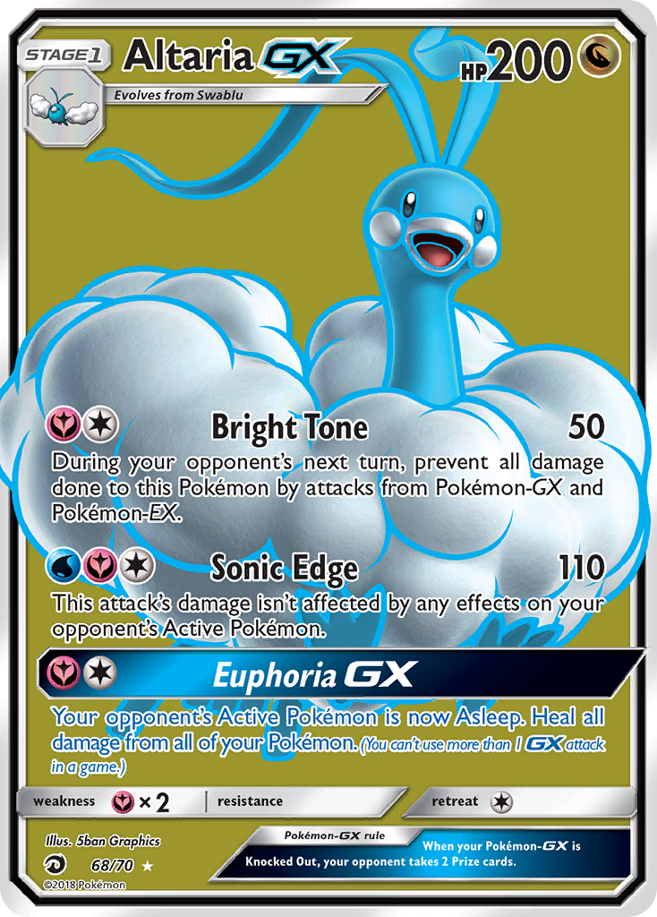 Altaria GX (68/70) [Sun & Moon: Dragon Majesty] | Exor Games Dartmouth