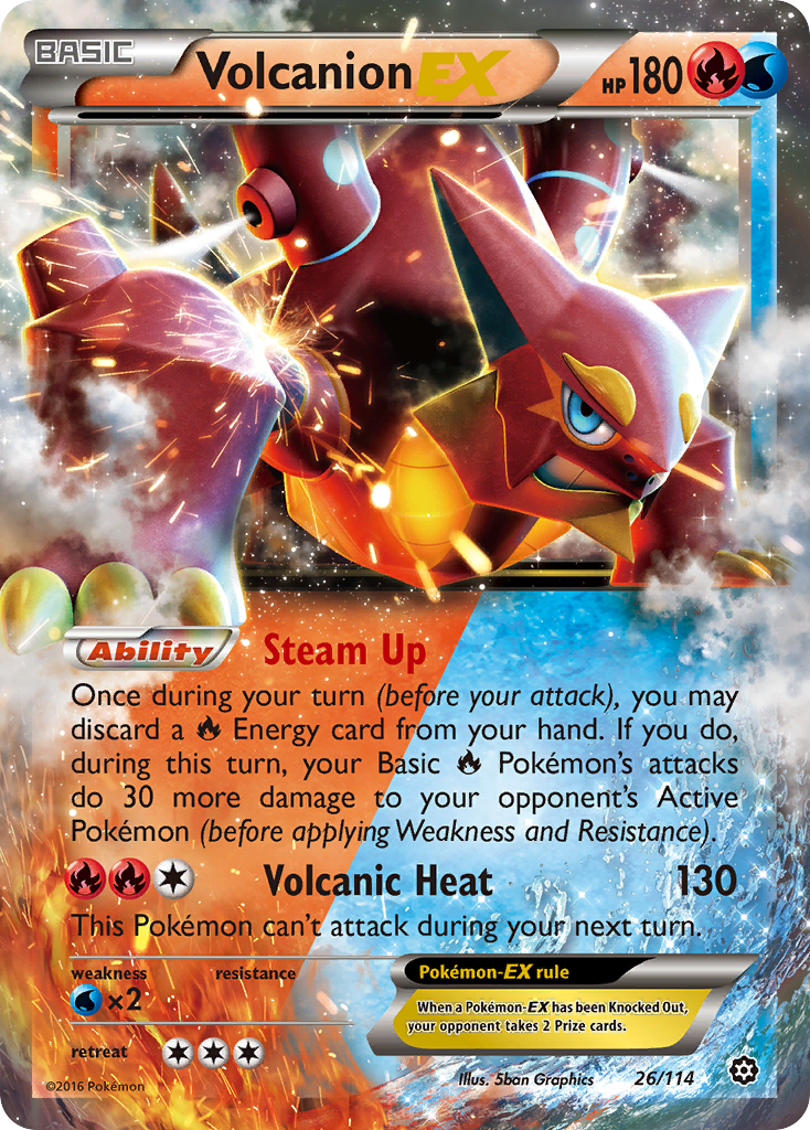 Volcanion EX (26/114) [XY: Steam Siege] | Exor Games Dartmouth