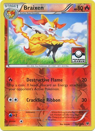 Braixen (12/124) (League Promo) [XY: Fates Collide] | Exor Games Dartmouth