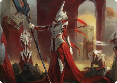 Porcelain Zealot Art Card [Phyrexia: All Will Be One Art Series] | Exor Games Dartmouth