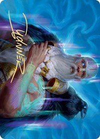 Alrund, God of the Cosmos Art Card (Gold-Stamped Signature) [Kaldheim: Art Series] | Exor Games Dartmouth