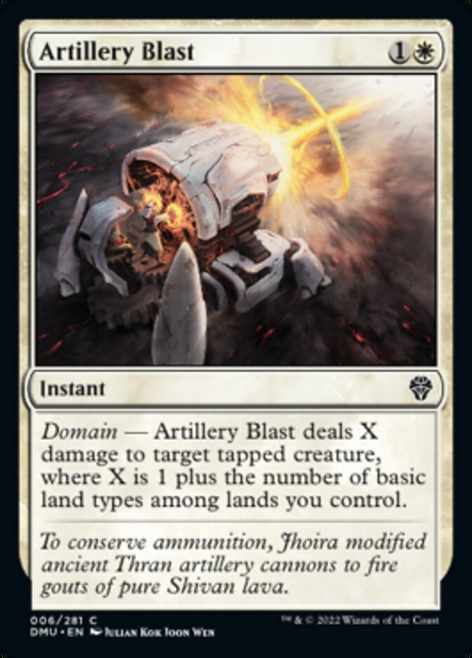 Artillery Blast [Dominaria United] | Exor Games Dartmouth