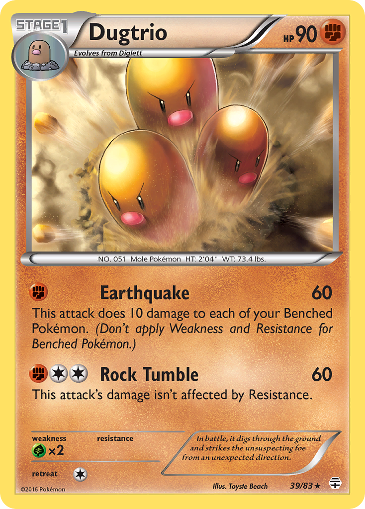 Dugtrio (39/83) [XY: Generations] | Exor Games Dartmouth