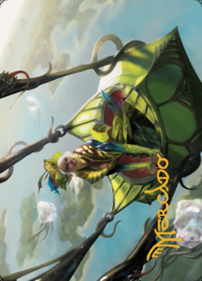 Nael, Avizoa Aeronaut Art Card (Gold-Stamped Signature) [Dominaria United Art Series] | Exor Games Dartmouth