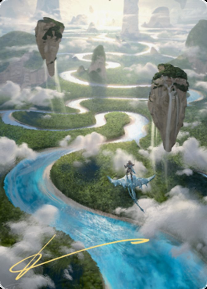 Clearwater Pathway Art Card (Gold-Stamped Signature) [Zendikar Rising Art Series] | Exor Games Dartmouth