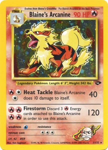 Blaine's Arcanine (1/132) [Gym Challenge Unlimited] | Exor Games Dartmouth