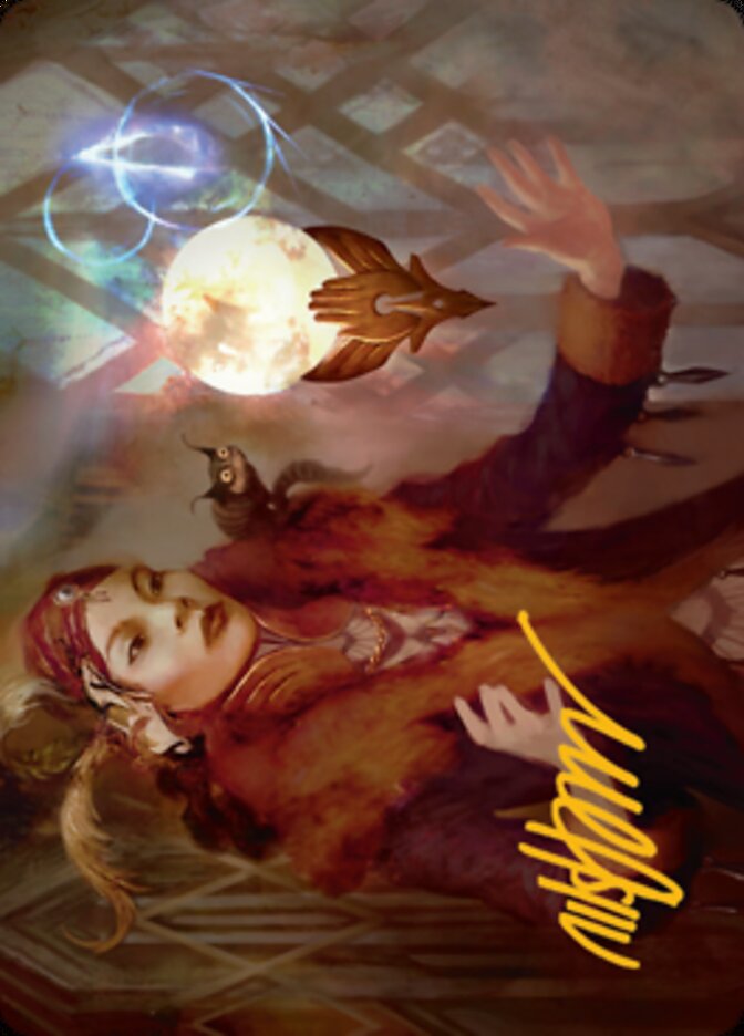 Misfortune Teller Art Card (Gold-Stamped Signature) [Streets of New Capenna Art Series] | Exor Games Dartmouth