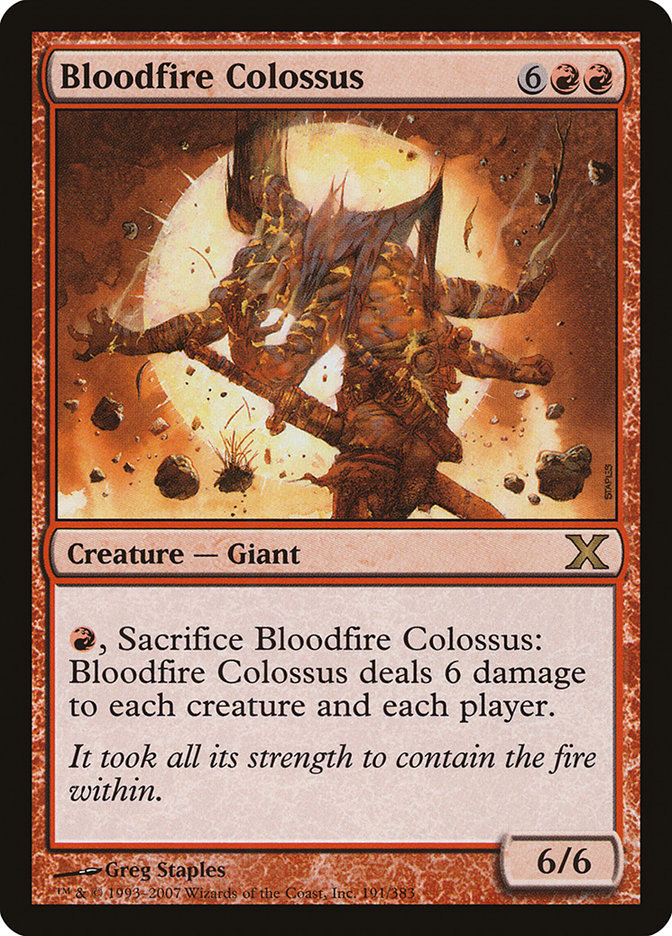 Bloodfire Colossus [Tenth Edition] | Exor Games Dartmouth