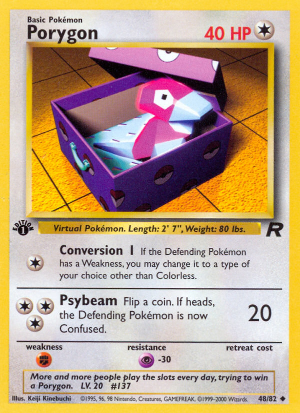 Porygon (48/82) [Team Rocket 1st Edition] | Exor Games Dartmouth