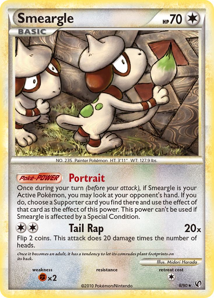 Smeargle (8/90) [HeartGold & SoulSilver: Undaunted] | Exor Games Dartmouth