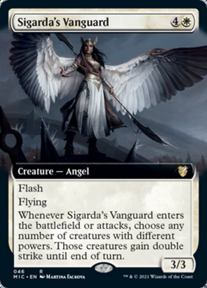 Sigarda's Vanguard (Extended) [Innistrad: Midnight Hunt Commander] | Exor Games Dartmouth