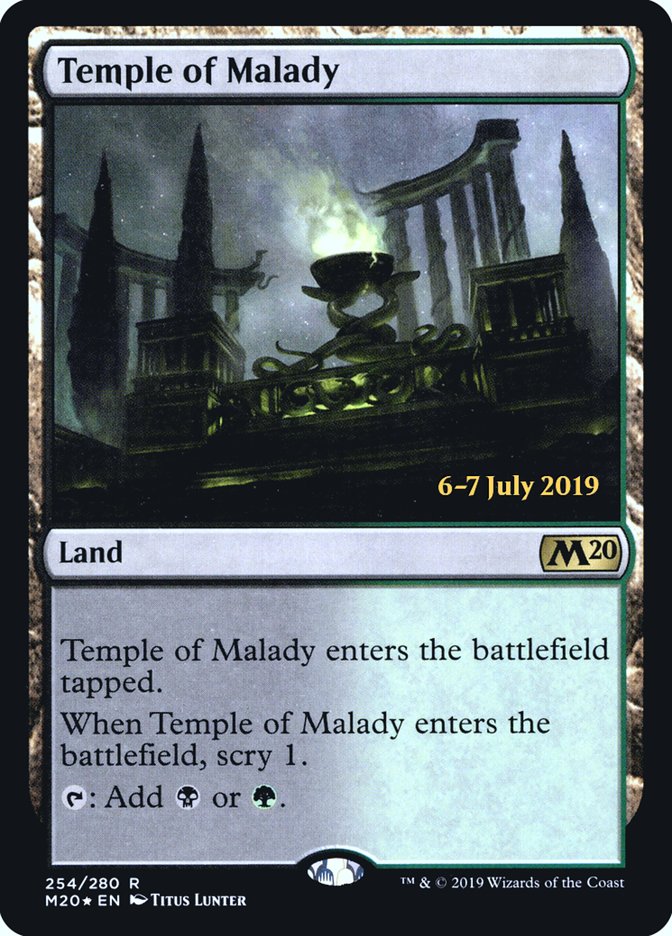 Temple of Malady  [Core Set 2020 Prerelease Promos] | Exor Games Dartmouth