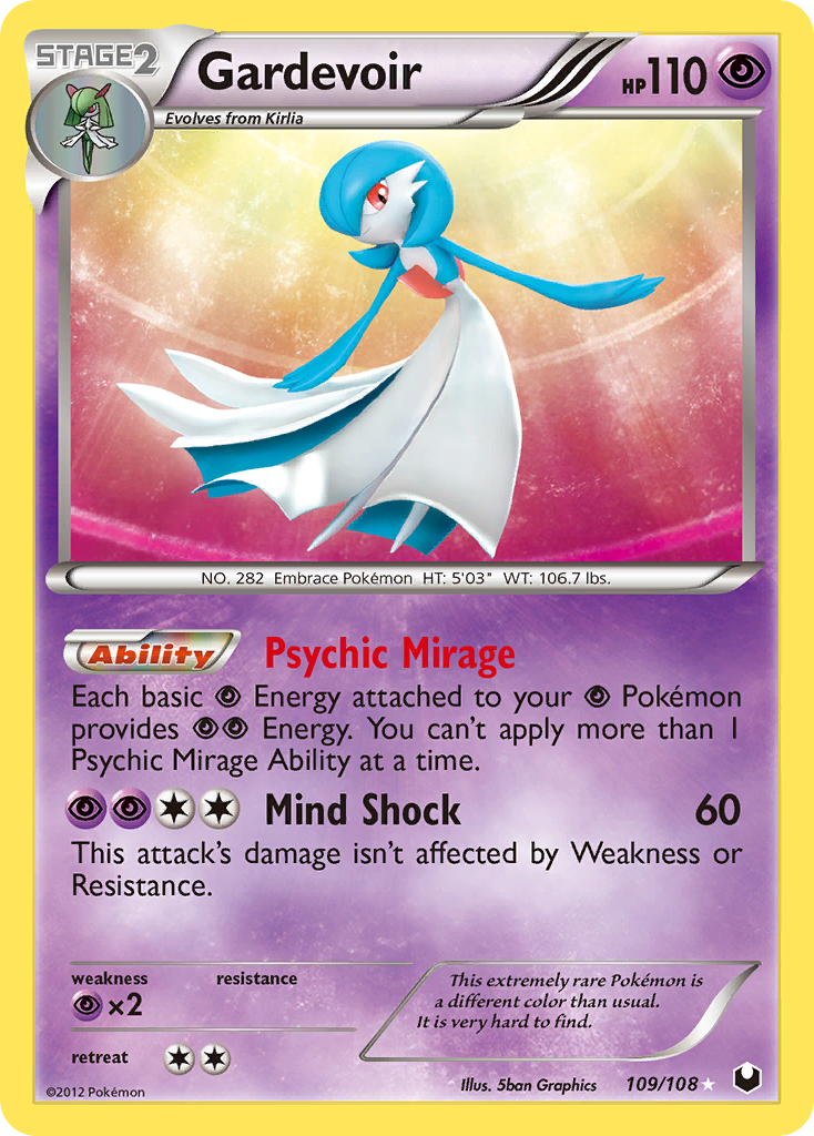 Gardevoir (109/108) [Black & White: Dark Explorers] | Exor Games Dartmouth