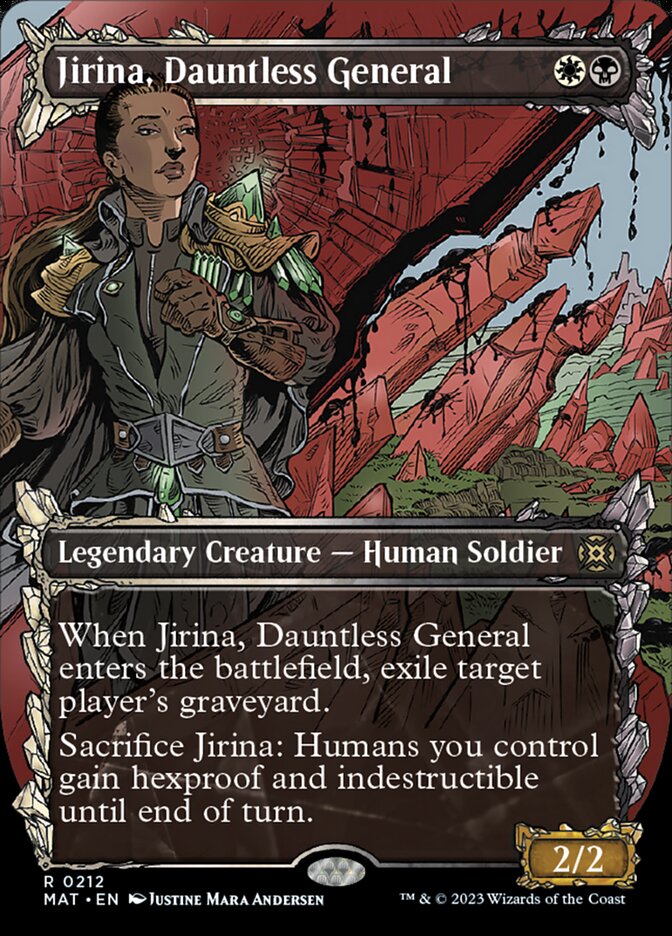 Jirina, Dauntless General (Showcase Halo Foil) [March of the Machine: The Aftermath] | Exor Games Dartmouth