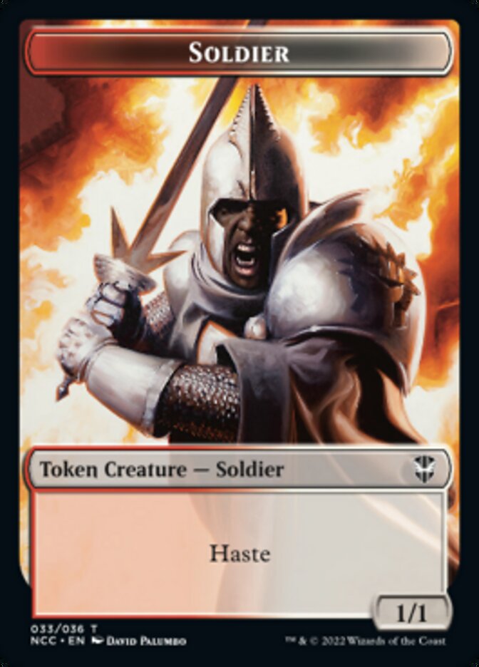 Soldier (33) // Devil Double-sided Token [Streets of New Capenna Commander Tokens] | Exor Games Dartmouth