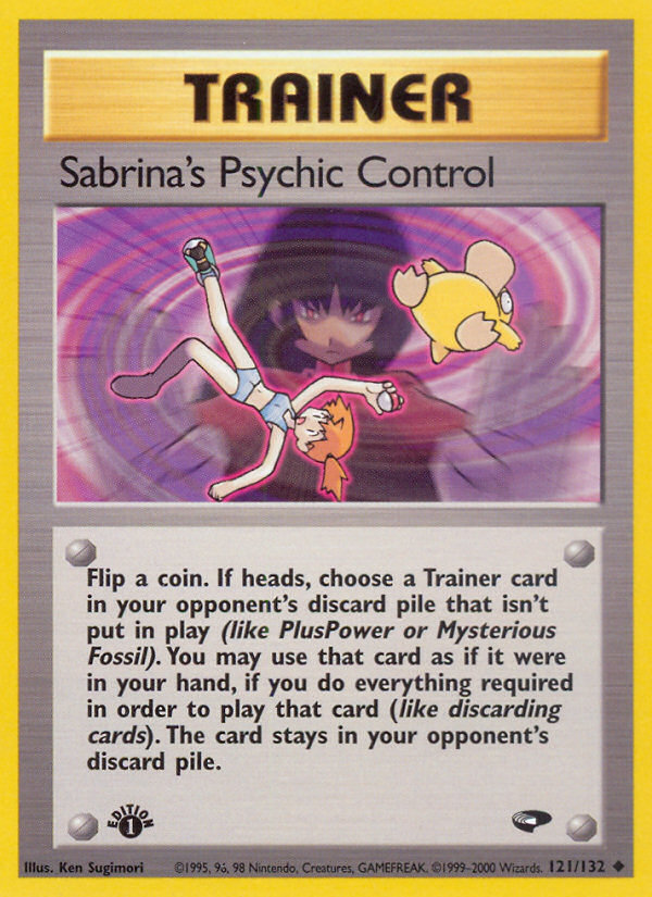 Sabrina's Psychic Control (121/132) [Gym Challenge 1st Edition] | Exor Games Dartmouth