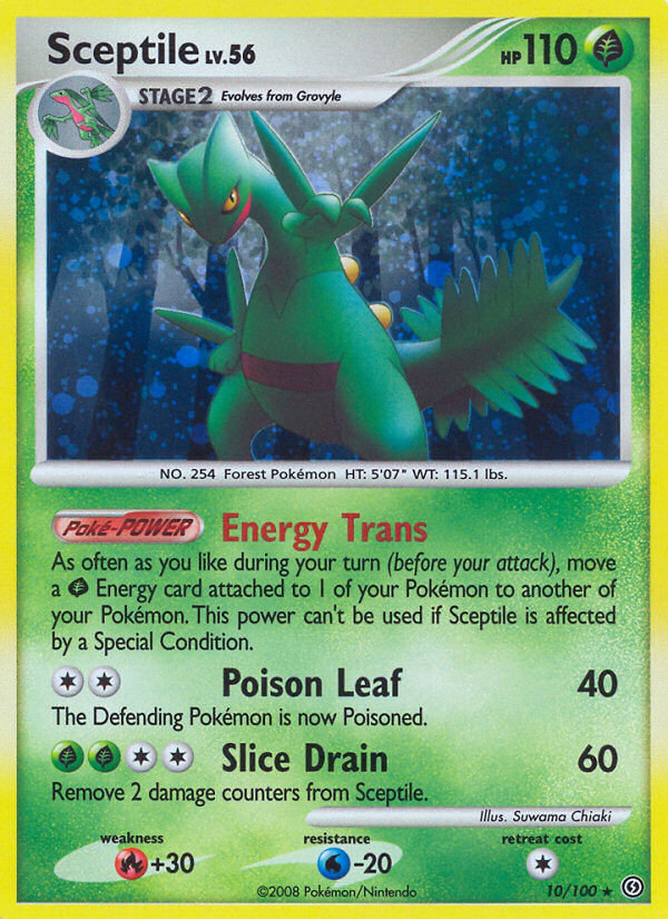 Sceptile (10/100) (Theme Deck Exclusive) [Diamond & Pearl: Stormfront] | Exor Games Dartmouth