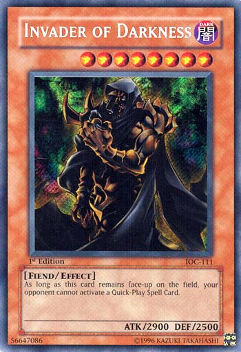 Invader of Darkness [IOC-111] Secret Rare | Exor Games Dartmouth