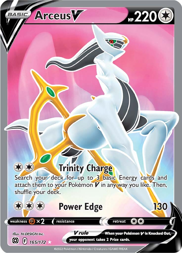 Arceus V (165/172) [Sword & Shield: Brilliant Stars] | Exor Games Dartmouth