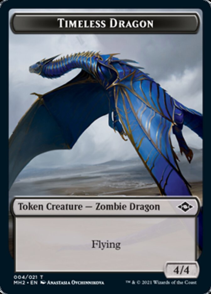 Timeless Dragon Token [Modern Horizons 2 Tokens] | Exor Games Dartmouth