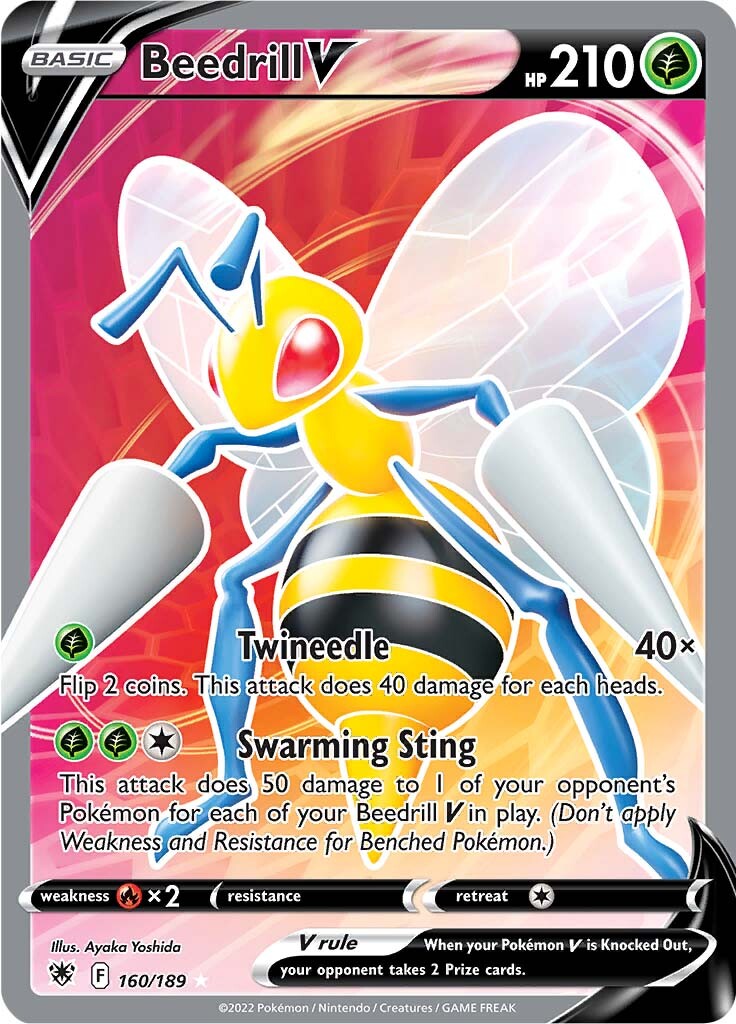 Beedrill V (160/189) [Sword & Shield: Astral Radiance] | Exor Games Dartmouth