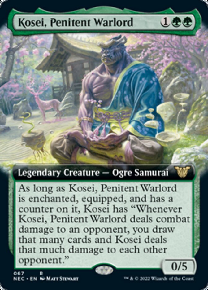 Kosei, Penitent Warlord (Extended) [Kamigawa: Neon Dynasty Commander] | Exor Games Dartmouth