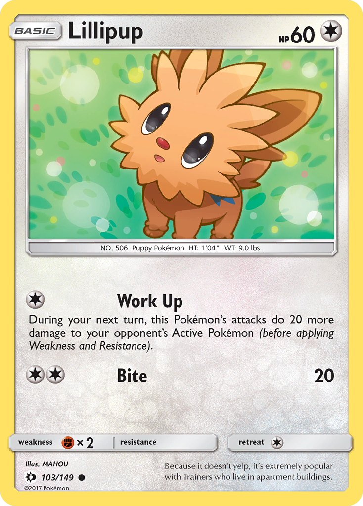 Lillipup (103/149) [Sun & Moon: Base Set] | Exor Games Dartmouth