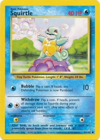 Squirtle (63/102) [Base Set Unlimited] | Exor Games Dartmouth