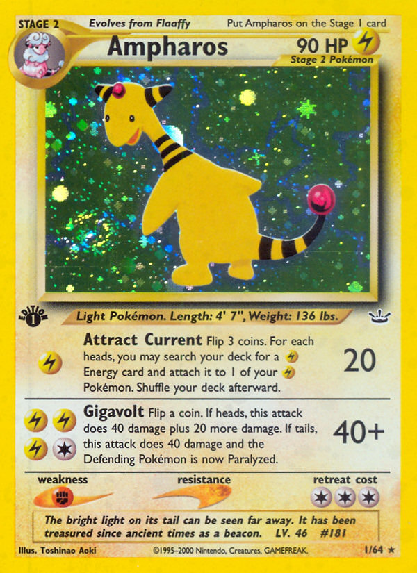 Ampharos (1/64) [Neo Revelation 1st Edition] | Exor Games Dartmouth