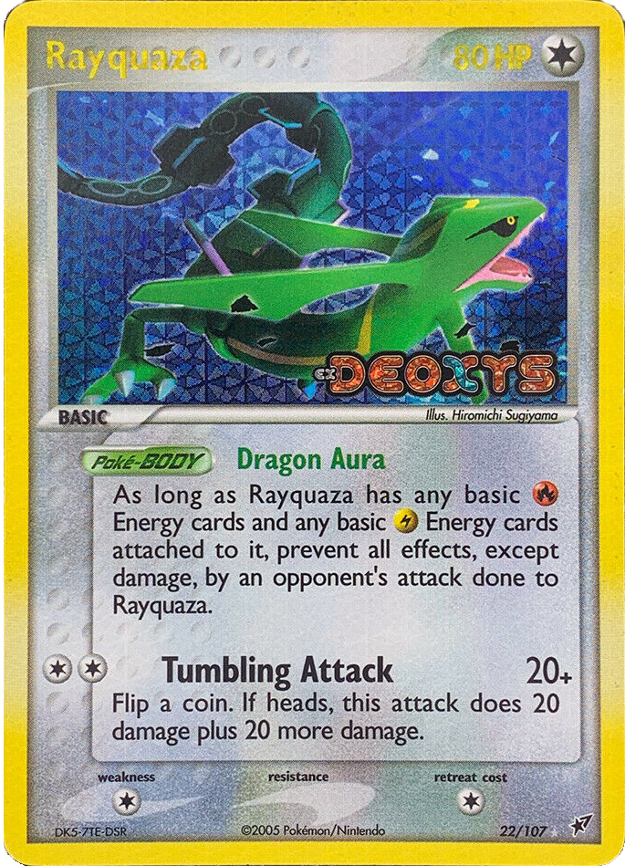 Rayquaza (22/107) (Stamped) [EX: Deoxys] | Exor Games Dartmouth