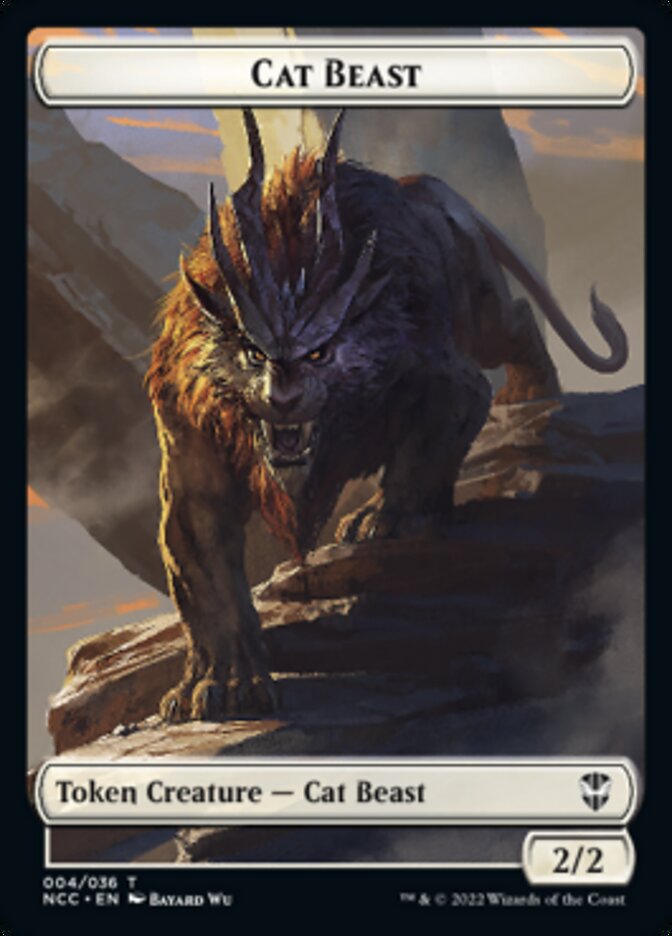 Soldier (09) // Cat Beast Double-sided Token [Streets of New Capenna Commander Tokens] | Exor Games Dartmouth