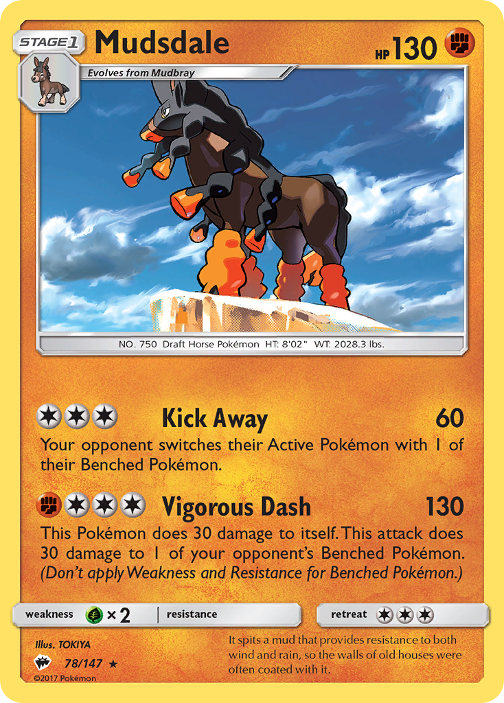 Mudsdale (78/147) [Sun & Moon: Burning Shadows] | Exor Games Dartmouth