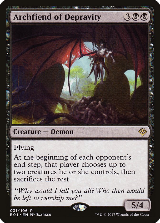 Archfiend of Depravity [Archenemy: Nicol Bolas] | Exor Games Dartmouth