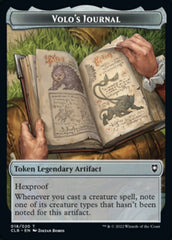 Treasure // Volo's Journal Double-sided Token [Commander Legends: Battle for Baldur's Gate Tokens] | Exor Games Dartmouth